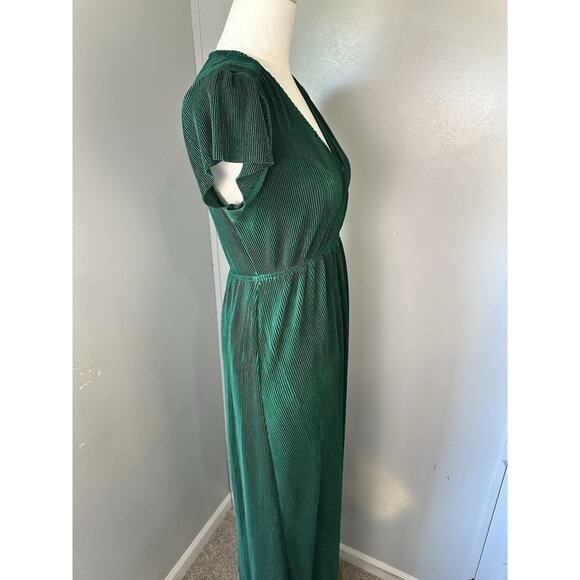 BALTIC BORN ATHENA Emerald Green Pleated Maxi Dress Size SMALL - Picture 8 of 13